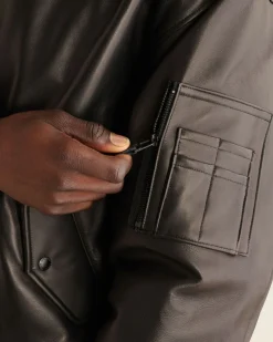 Ace Leather Flight Jacket Gender Free
