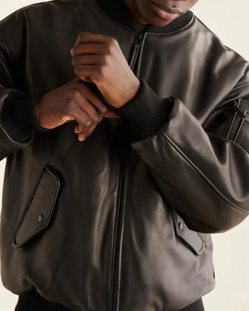Ace Leather Flight Jacket Gender Free