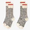 Adult Classic Cotton Cabin Sock 2 Pack