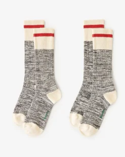 Adult Classic Cotton Cabin Sock 2 Pack