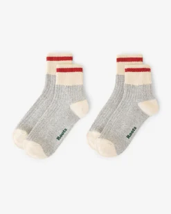 Adult Cotton Cabin Ankle Sock 2 Pack