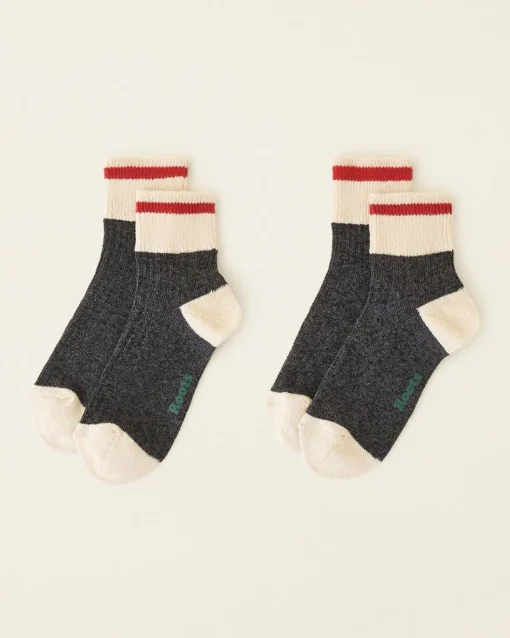 Adult Cotton Cabin Ankle Sock 2 Pack