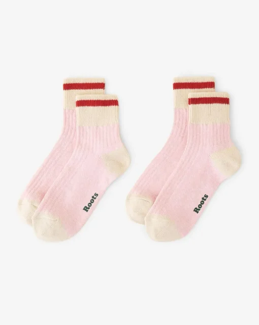 Adult Cotton Cabin Ankle Sock 2 Pack