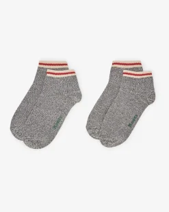 Adult Cotton Cabin Ped Sock 2 Pack