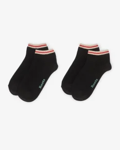 Adult Cotton Cabin Ped Sock 2 Pack