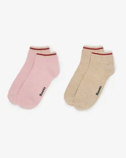 Adult Cotton Cabin Ped Sock 2 Pack