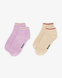 Adult Cotton Cabin Ped Sock 2 Pack