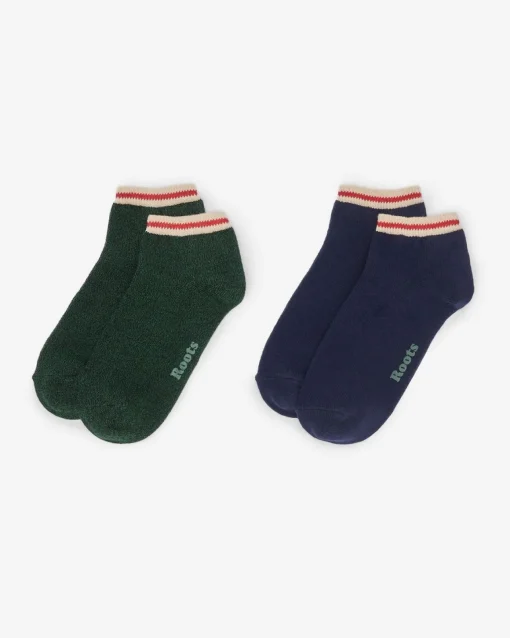 Adult Cotton Cabin Ped Sock 2 Pack