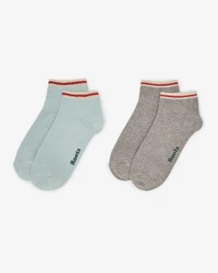 Adult Cotton Cabin Ped Sock 2 Pack