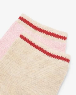 Adult Cotton Cabin Ped Sock 2 Pack