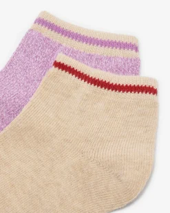 Adult Cotton Cabin Ped Sock 2 Pack