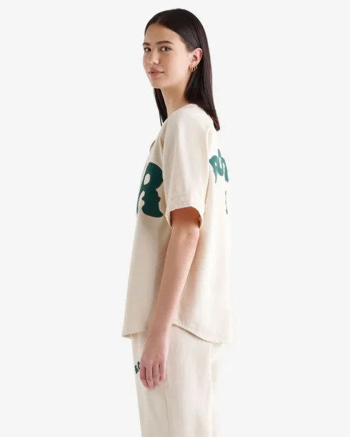 Athletics Flannel Baseball Top