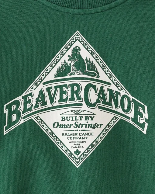 Baby Beaver Canoe Relaxed Crew Sweatshirt