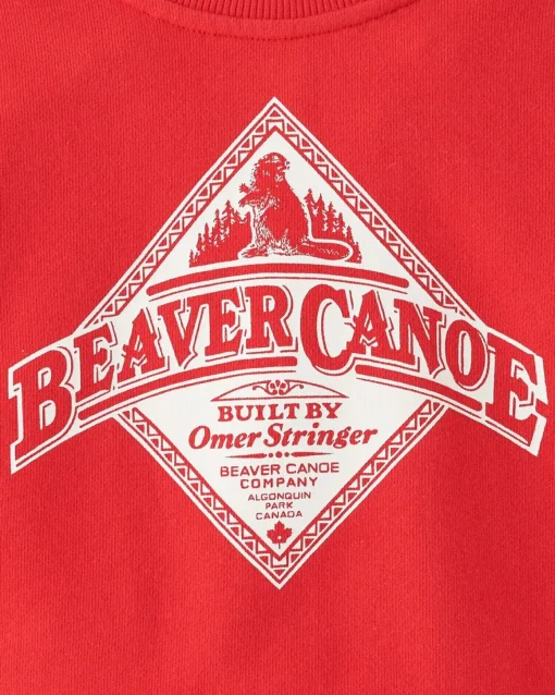 Baby Beaver Canoe Relaxed Crew Sweatshirt