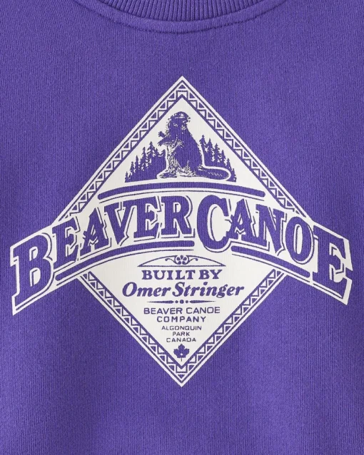 Baby Beaver Canoe Relaxed Crew Sweatshirt