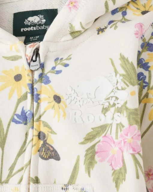 Baby Floral Full Zip Hoodie