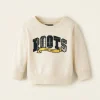 Baby Plaid Applique Crew Sweatshirt