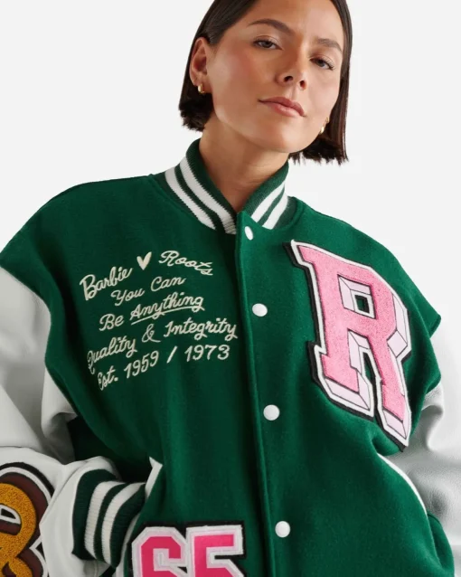 Barbie X Roots 65 Varsity Jacket