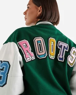 Barbie X Roots 65 Varsity Jacket
