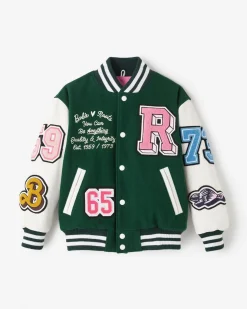 Barbie X Roots Kids 65 Varsity Jacket