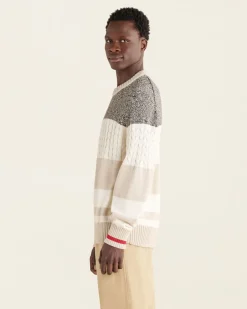 Cabin Relaxed Striped Crew