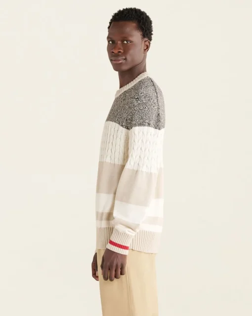 Cabin Relaxed Striped Crew