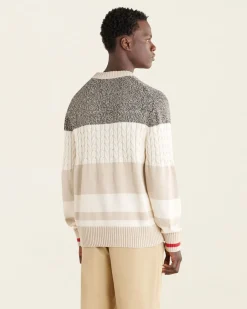 Cabin Relaxed Striped Crew