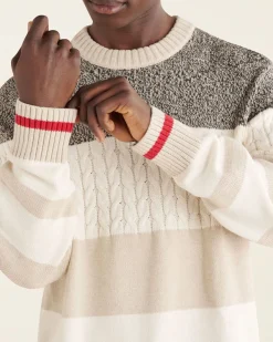 Cabin Relaxed Striped Crew
