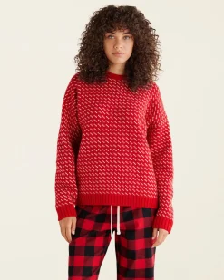 Falling Snow Oversized Crew Gender Free