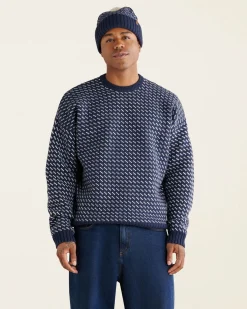 Falling Snow Oversized Crew Gender Free