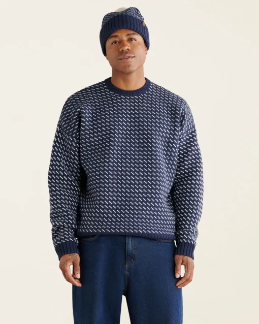 Falling Snow Oversized Crew Gender Free