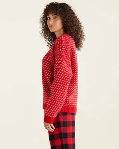 Falling Snow Oversized Crew Gender Free