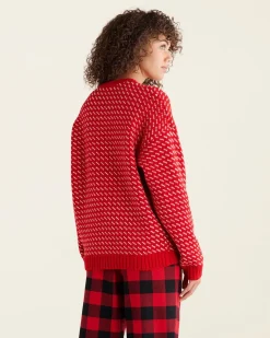 Falling Snow Oversized Crew Gender Free
