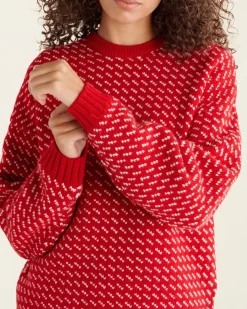 Falling Snow Oversized Crew Gender Free
