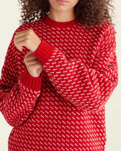 Falling Snow Oversized Crew Gender Free