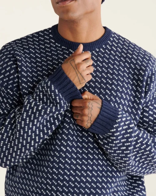 Falling Snow Oversized Crew Gender Free