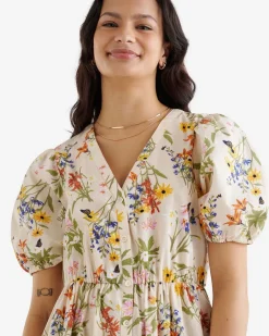 Floral Poplin Dress