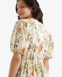 Floral Poplin Dress