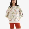 Floral Relaxed Crew