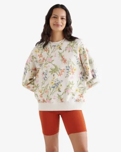 Floral Relaxed Crew