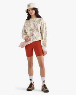 Floral Relaxed Crew