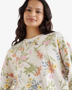 Floral Relaxed Crew