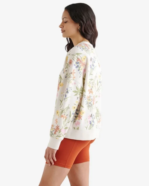 Floral Relaxed Crew