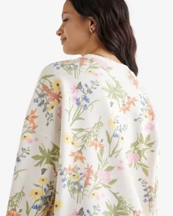 Floral Relaxed Crew