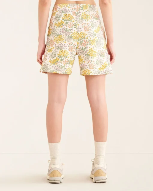 Floral Relaxed Sweatshort 6 Inch