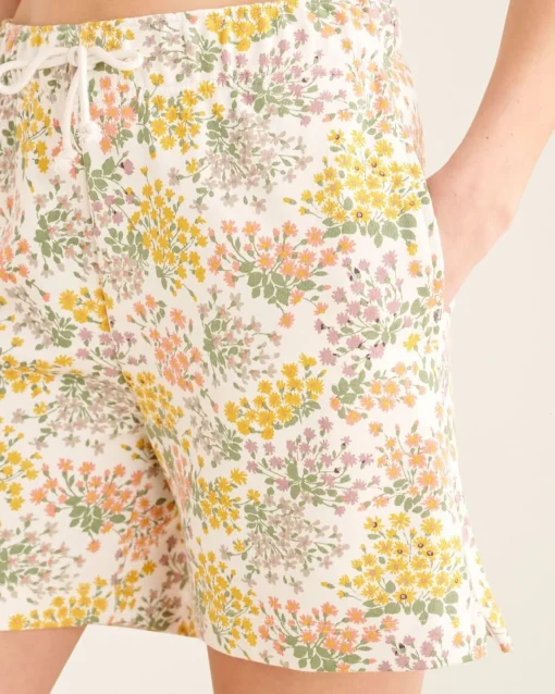 Floral Relaxed Sweatshort 6 Inch