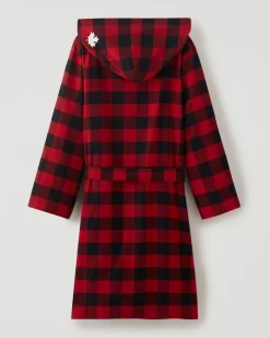 Gender Free Park Plaid Hooded Robe