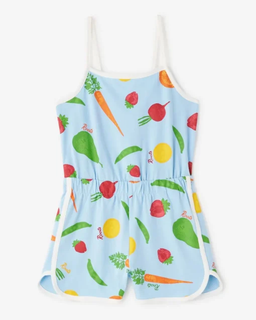 Girls Garden Print Romper