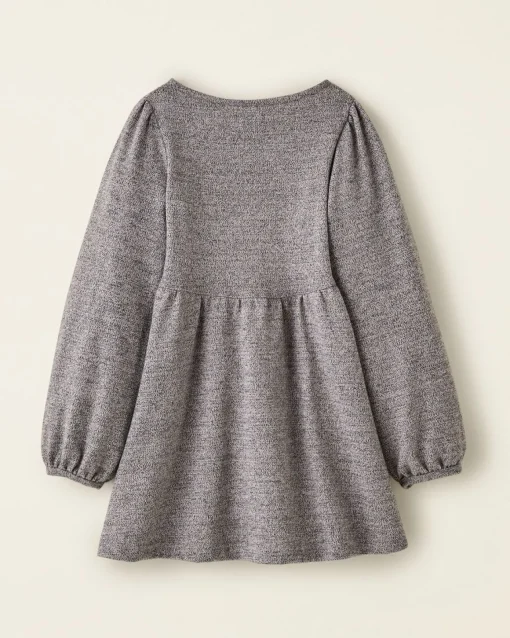 Girls Golden Pepper Puff Dress