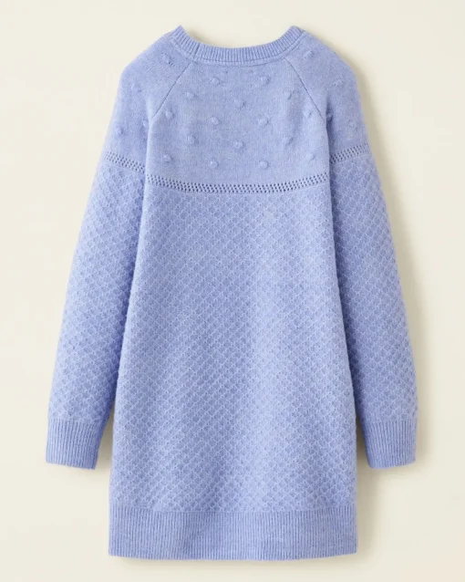 Girls Pom Pom Sweater Dress